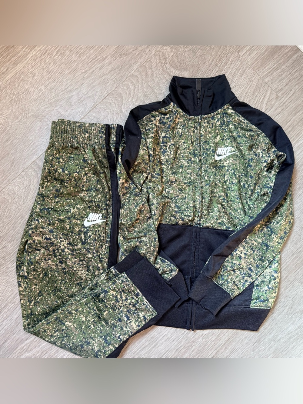 Nike Green & Black Digital Camo Track Jacket and Pants